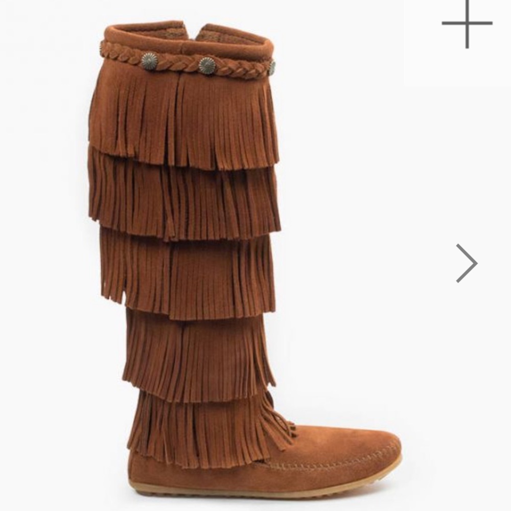 Minnetonka 5 layer fringe boot